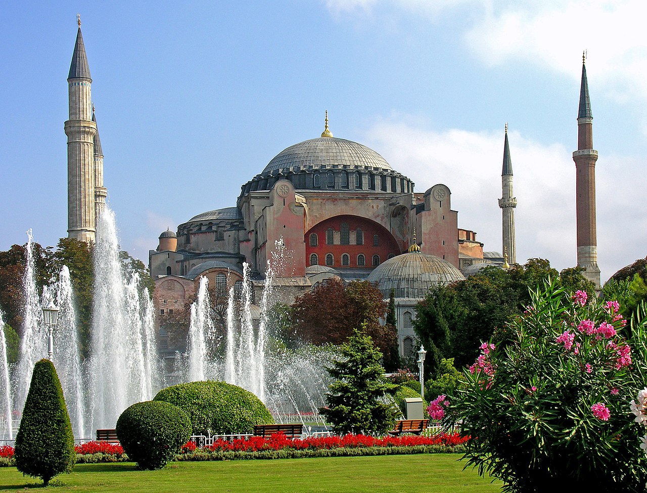 Hagia Sophia, Cathedral of Constantinople, built by Emperor Justinian 537 AD