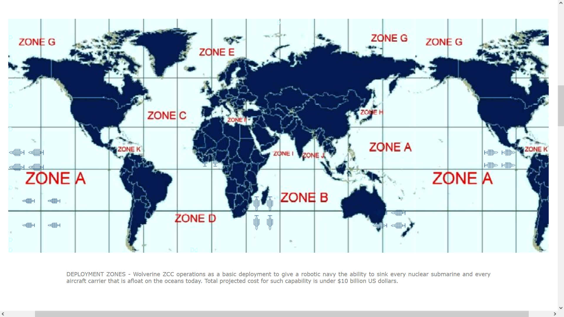 This costing exercise (feasibility study from 2014) was very basic and simply to give navies a ballpark figure for world naval coverage and first strike supremacy. The figures below are for 4,440 SAM missiles and 444 torpedoes in active service, making a total of $ 6.88 billion dollars. To upgrade the fleet to 6,660 SAMs and 666 torpedoes, the defence bill rises to $ 8.66 billion. That equates to one Seawolf class submarine ($2B) and one Nimitz class aircraft carrier ($6.2B).
