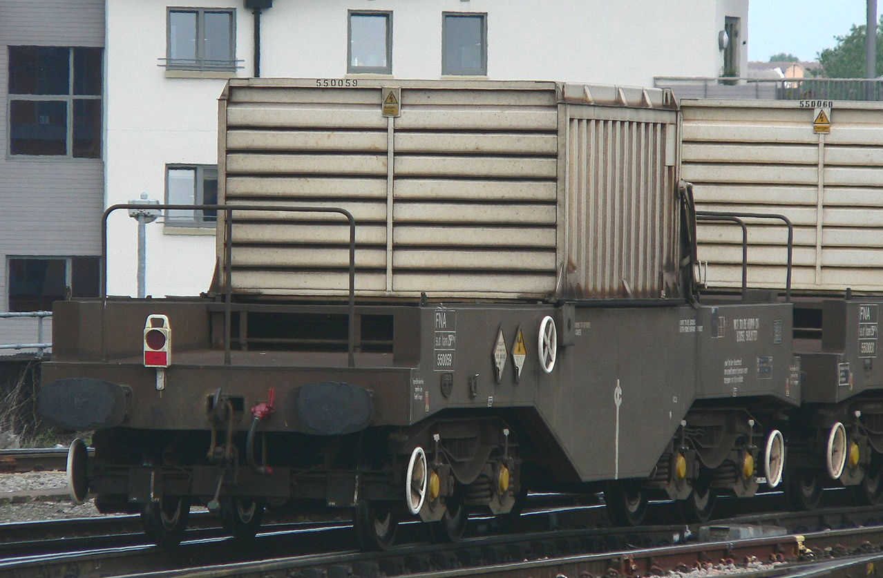 Nuclear waste being transported on trains